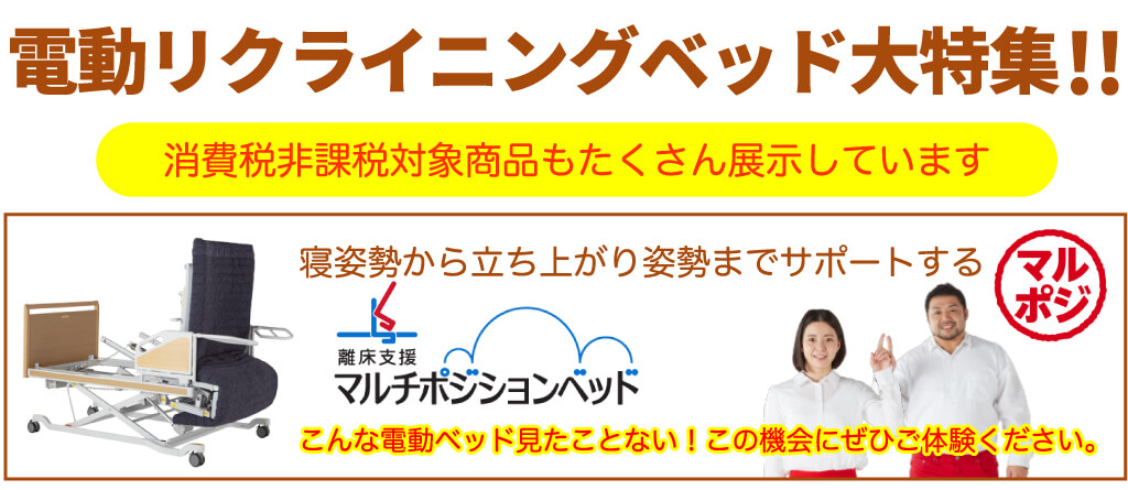 フランスベッド工場セールリクライニング介護ベッド画像